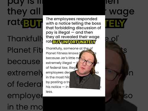 Workers are legally allowed to discuss wages