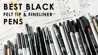 Best Black Felt Tip &amp; Fineliner Pens ULTIMATE TEST
