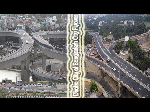Dhaka City of Bangladesh City Drive City Flyover | Purbachal 300 Feet Road Guide 2017, Rupganj