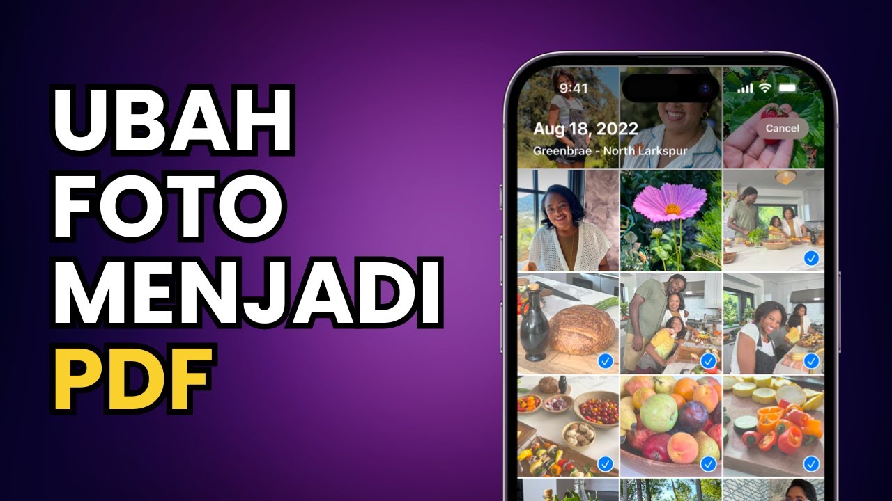 CARA MENGUBAH FOTO KE PDF DI IPHONE TANPA APLIKASI