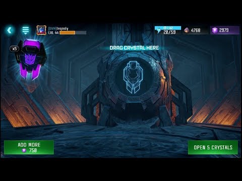 Opening x6 Logic Crystals - Transformers: Forged to Fight