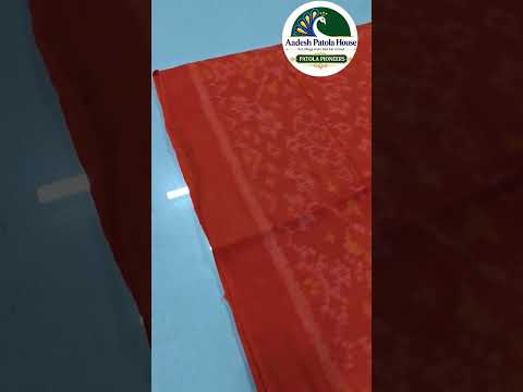 Orange Navratan Motifs Woollen Shawl