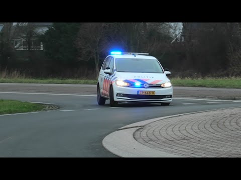 Slippende Banden 4X Politie met spoed naar een Vechtpartij op Station Krommenie-Assendelft
