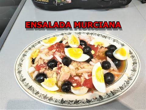 ENSALADA MURCIANA 🍅 Receta de ensalada murciana paso a paso 🫒 RECETAS FÁCILES DE ENSALADAS