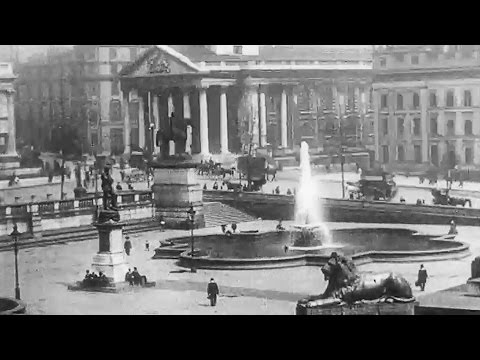 London Street Scenes - Trafalgar Square (1910) | Britain on Film