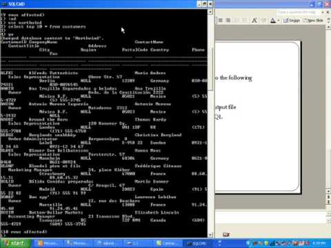 sql server tutorial on sqlcmd