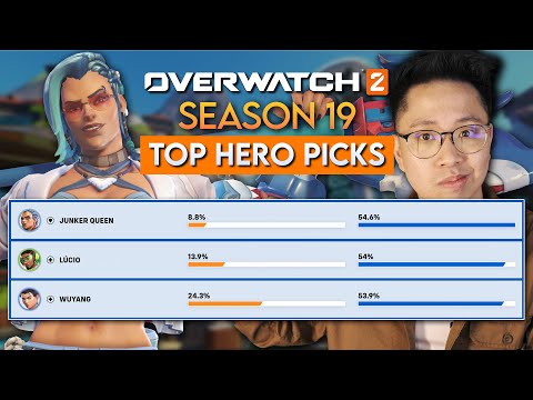 Who is the BEST HERO for EVERY ROLE in Season 19 of Overwatch 2?