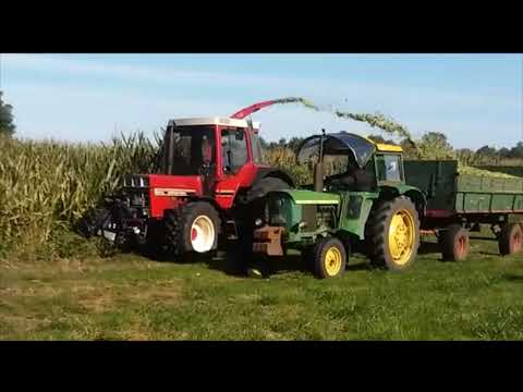 Wir machen mit bei der Rettung der Erde Mais häckseln ( IHC John Deere Mengele )