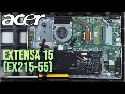 Acer Extensa 15 (EX215-55) von innen - RAM, SSD, Akku, Lüfter wechseln