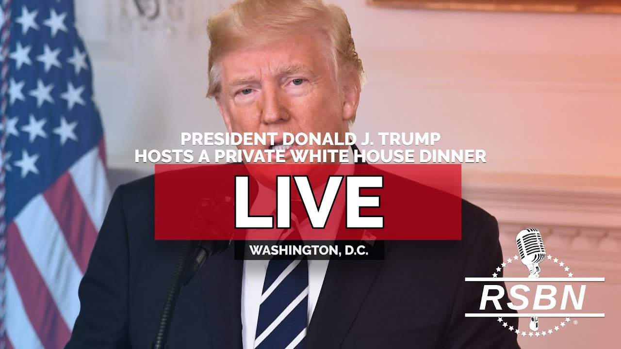 LIVE: President Trump Hosts a Private White House Dinner - 11/12/25