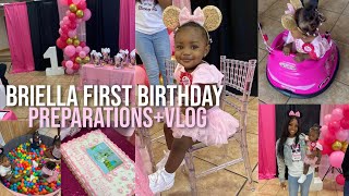 BRIELLA IS ONE! briella’s first birthday party preparations + vlog