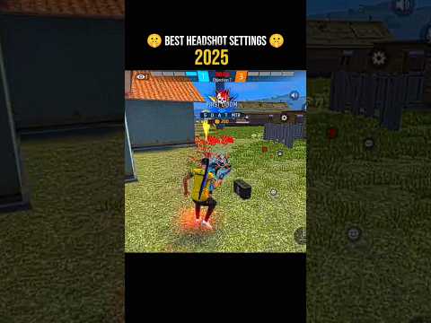 😱 BEST HEADSHOT SETTINGS 2025 🔥 100% One Tap + No Recoil 👑 | Free Fire Max