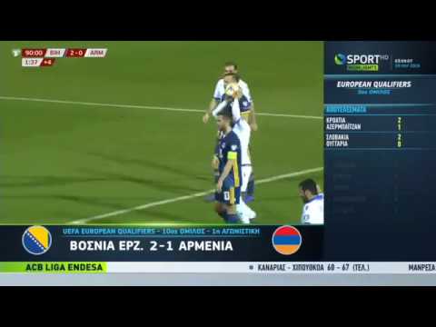 Bosnia & Herzegovina 2-1 Armenia   ( UEFA Euro 202...