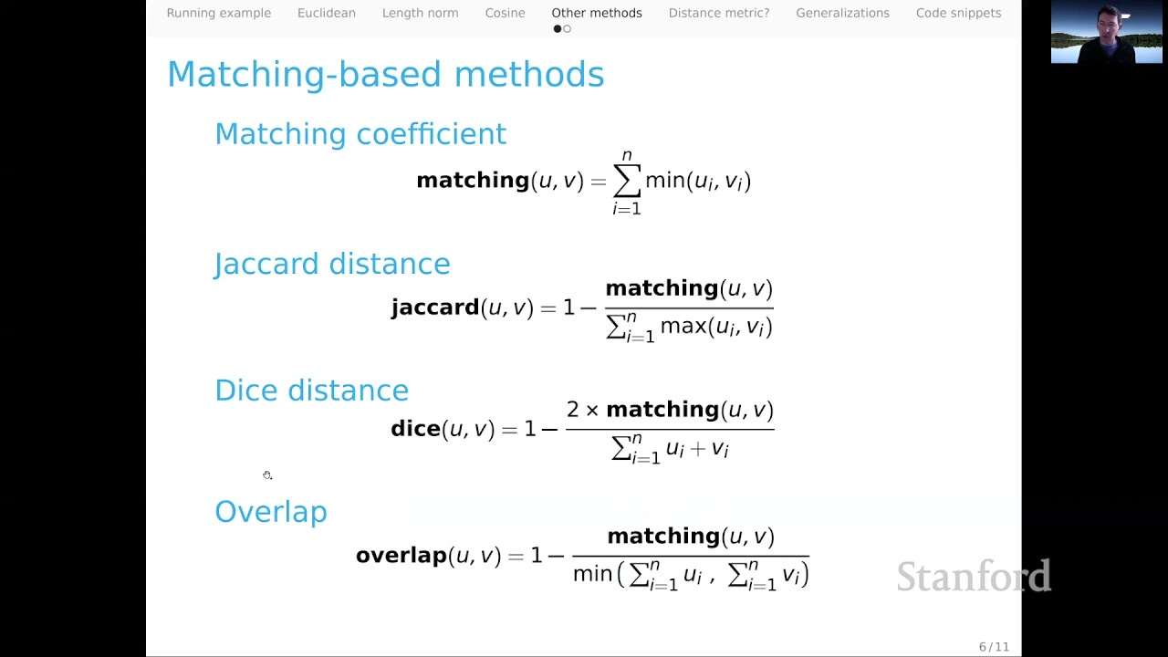 Vector Comparison | Stanford CS224U Natural Language Understanding | Spring 2021