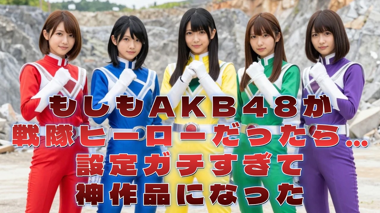 もしもAKB48が戦隊ヒーローだったら…設定ガチすぎて神作品になった