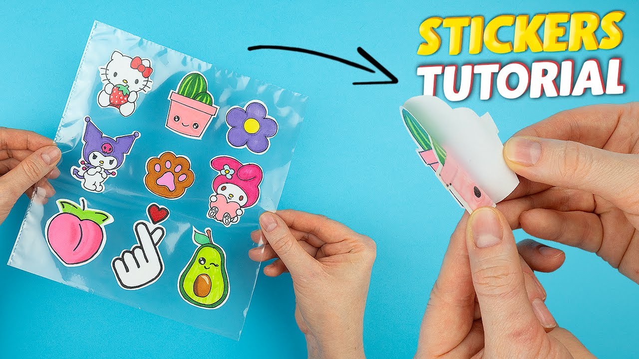 DIY Cute Stickers Craft - Kuromi, My Melody, Cinnamoroll