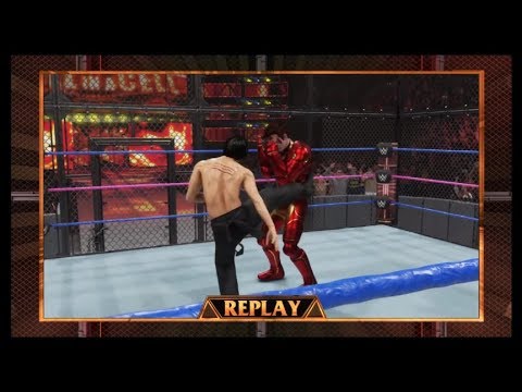 Bruce Lee vs. Tony Stark (WWE 2k19) - CPU vs. CPU - Epic Battle 💯 🐲 - Dragon Fights 🐉