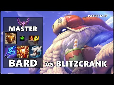SEASON 12 MASTER Support Gameplay - BARD vs BLITZCRANK Patch 12.10