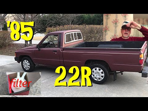1985 Toyota Pickup FUEL FILTER Change & Road Test