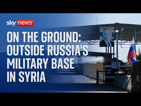 Sky News reports from one of Russia's military bases in Syria