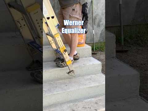 Werner Extension Ladder with Built In Levelers