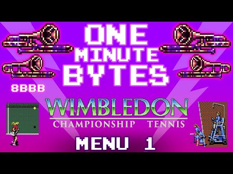 Menu 1 from Wimbledon Championship Tennis (Genesis) - One Minute Bytes #19 (The 8-Bit Big Band)