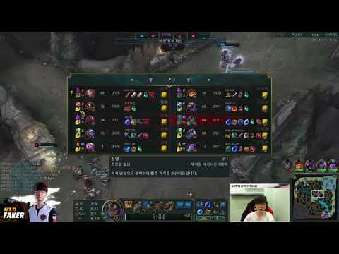 SKT T1 Faker Taliyah vs Sion mid /// League of legends ss8 Patch 8.6 GamePlay
