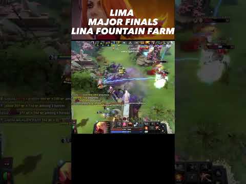 Dota 2 Lima Major Highlights - Lina Fountain Farm #shorts