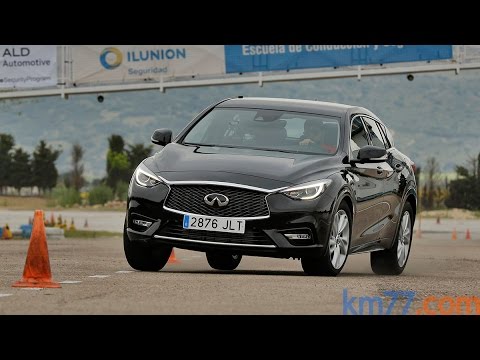 Infiniti Q30 2016 1.5d 109 CV Premium. Maniobra de esquiva (moose test) y eslalon | km77.com