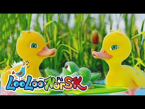 Fem Små Andunger + Hjulene på bussen de går Rundt og Rundt |  LooLoo Barnesanger på Norsk