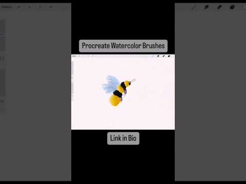 🐝How Draw Bee in Procreate #procreateapp #procreate
