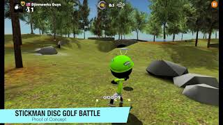 Stickman Disc Golf Battle (Proof of Concept)
