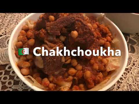 🇩🇿 Algerian Thin Flatbread Pieces In Meat Sauce called Chakhchoukha (from the Region of Biskra)