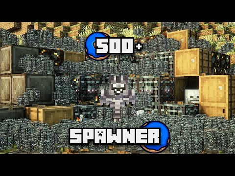 HUGE DONUTSMP SPAWNER BASE RAID | OWNER WAS AFK | 500+ SPAWNER