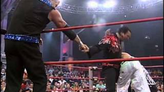 Turning Point 2004: Hall, Nash and Jarrett vs. Jeff Hardy and AJ Styles (with Randy Savage)