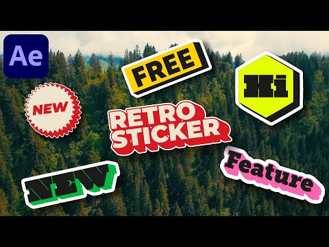 Animated Stickers in After Effects - After Effects Tutorial | No Plugins