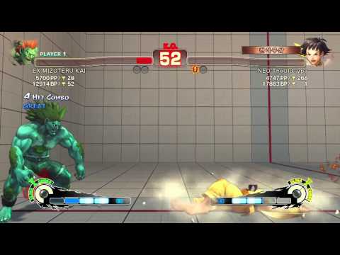 SSF4 AE 2012: EX MIZOTERU KAI(blanka) vs NEO TheOldType(makoto)