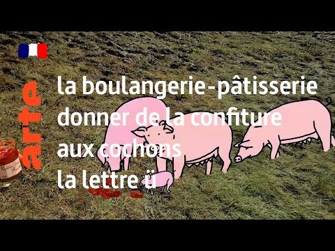 la boulangerie-pâtisserie / de la confiture aux cochons / la lettre ü - Replay Karambolage - ARTE