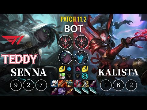 T1 Teddy Senna vs Kalista Bot - KR Patch 11.2