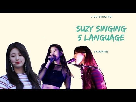 Bae Suzy 배수지 - Singing LIVE 5 Language ( 5 Country )
