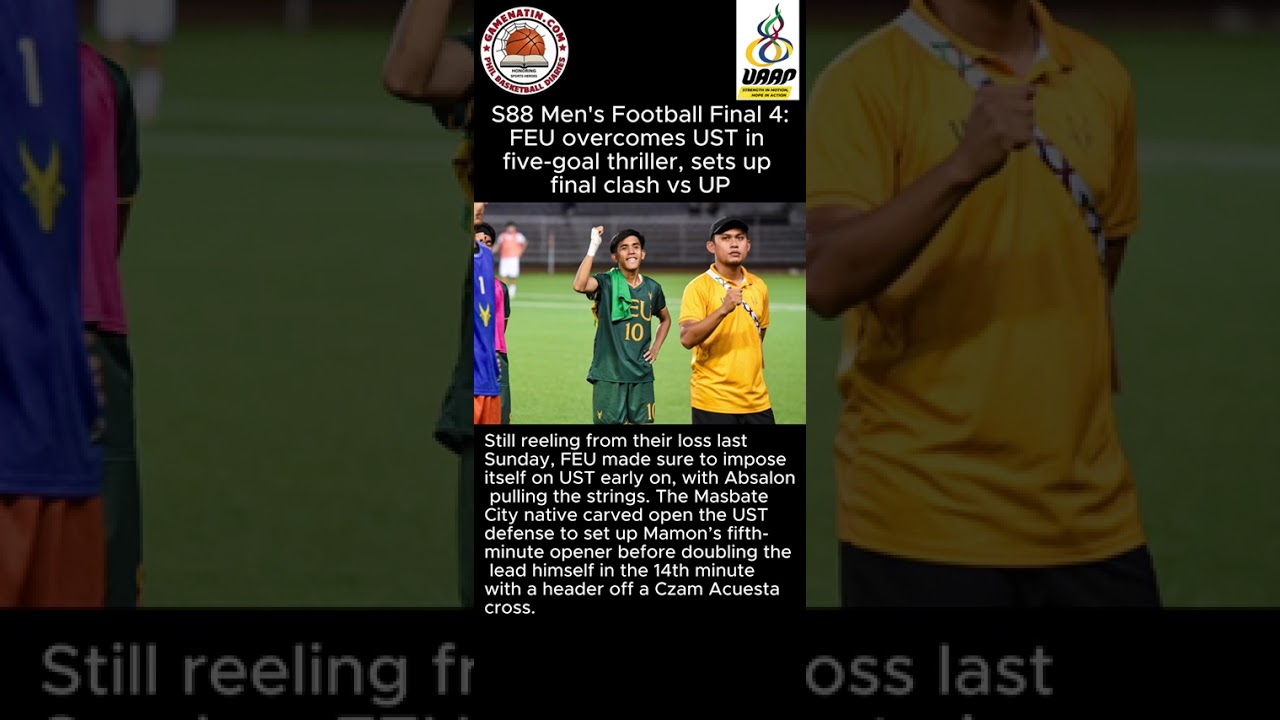 UAAP Men's Football: FEU tames UST in do-or-die semifinal to advance to championship showdown vs UP