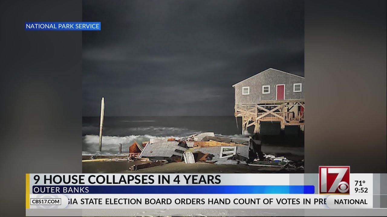 2nd home along NC Outer Banks collapses in 24 hours