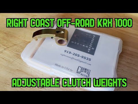 Right Coast Off-road KRX 1000 adjustable clutch weights