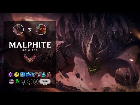 Malphite Top vs Wukong - NA Grandmaster Patch 12.16
