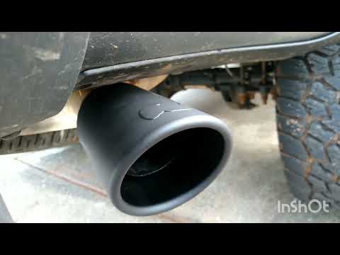installing a go rhino exhaust tip for my Chevy Colorado