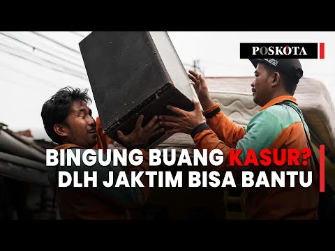 DLH Jakarta Timur Angkut Sampah Besar Warga Cijantung Secara Gratis