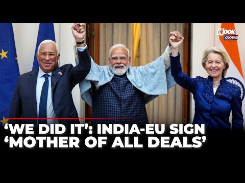 Trump Watching? India and EU Sign Historic FTA Dubbed As ‘Mother Of All Deals’ | Full Joint Presser