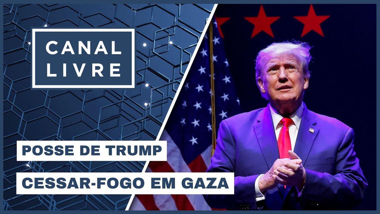 CESSAR-FOGO EM GAZA E POSSE DE TRUMP I CANAL LIVRE