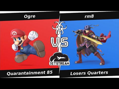 Quarantainment 85 Losers Quarters - Ogre (Mario) Vs rm8 (Ike) - SSBU