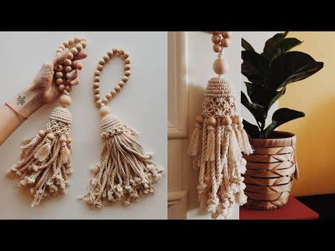 Tutorial Macrame boho tassels Bali style